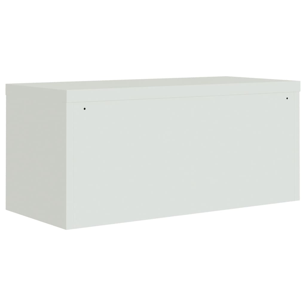Ormarić za spise svjetlosivi 90 x 40 x 220 cm čelični