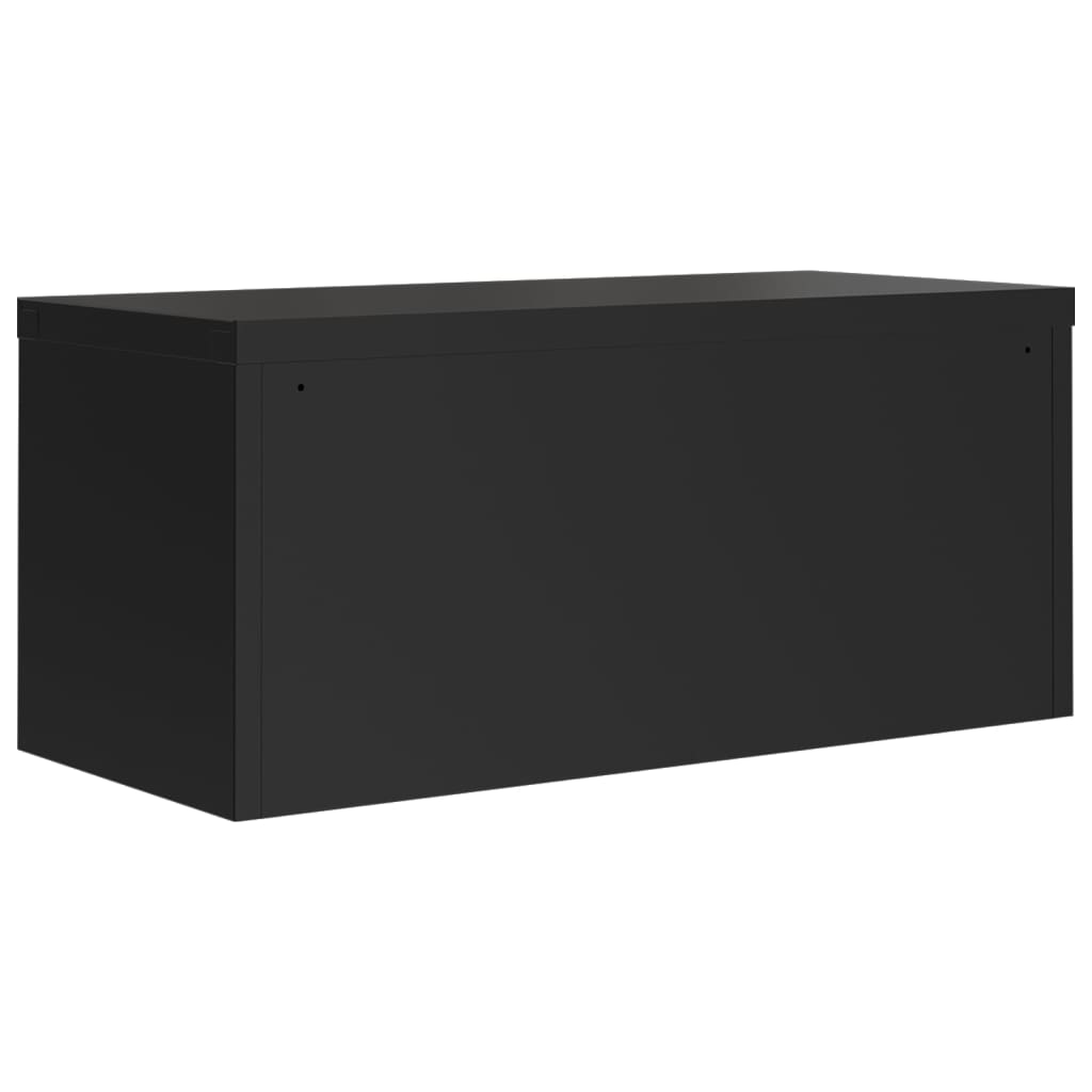 Ormarić za spise crni 90 x 40 x 110 cm čelični