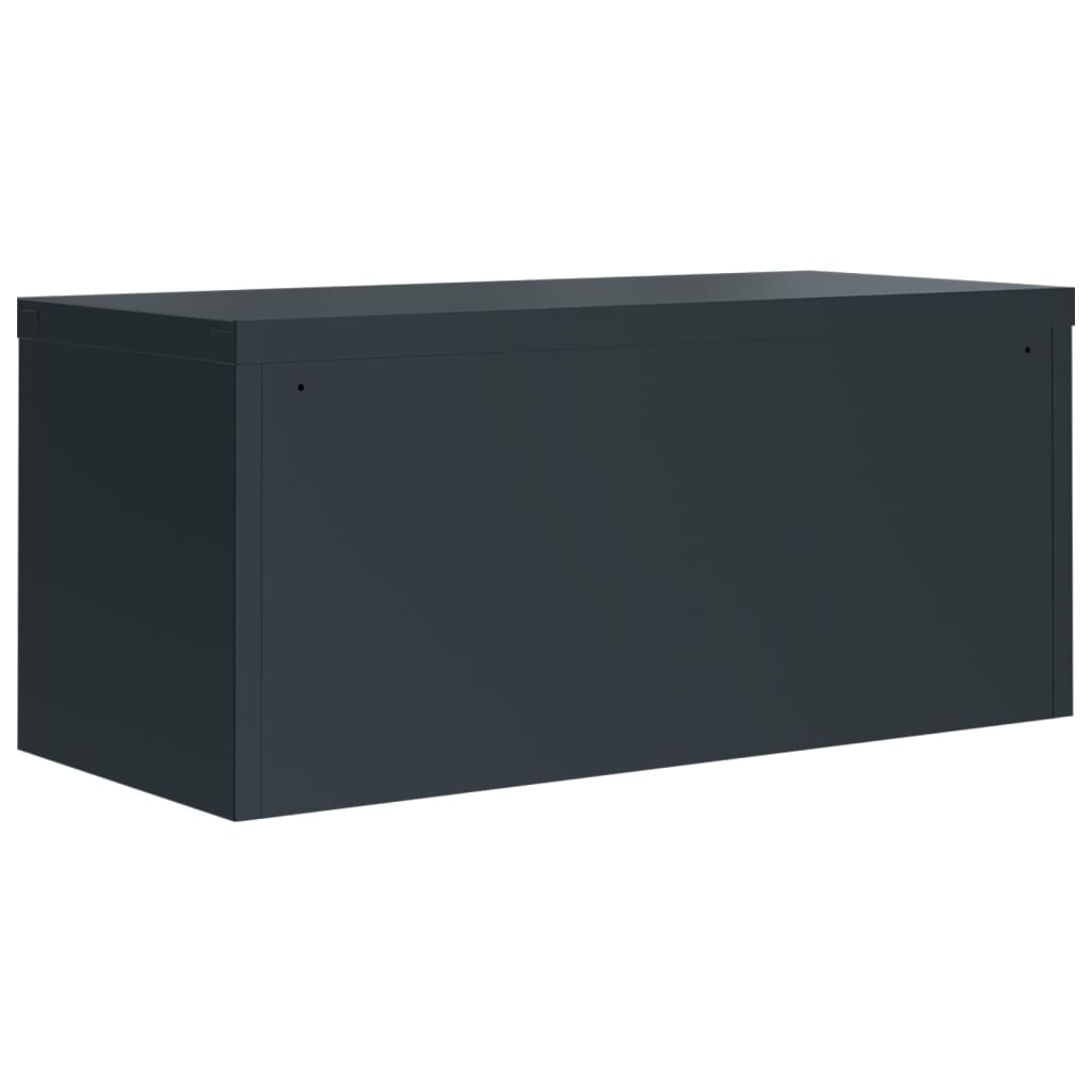 Ormarić za spise antracit 90x40x130 cm čelični