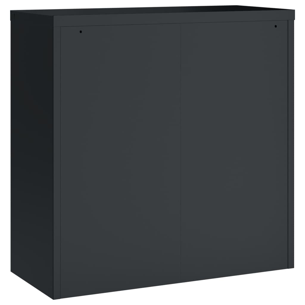 Ormarić za spise antracit 90x40x130 cm čelični
