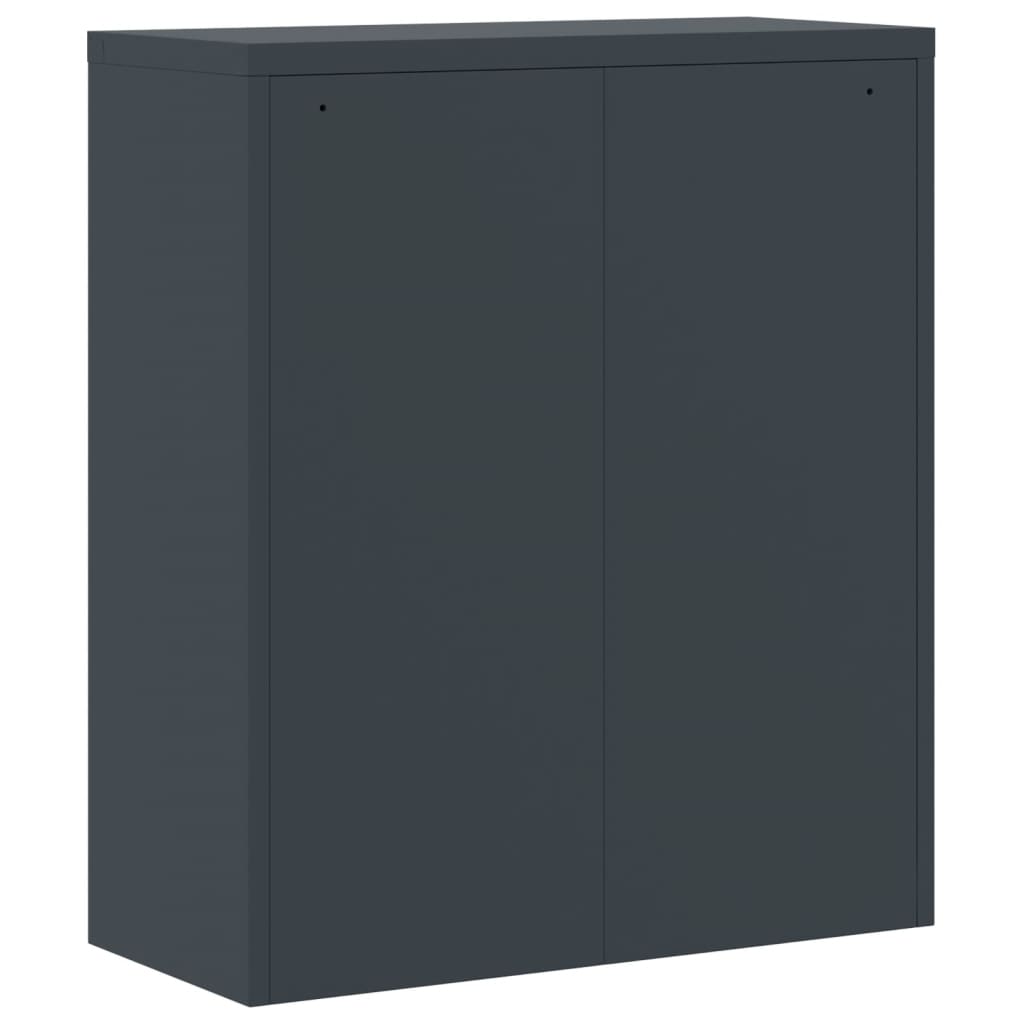 Ormarić za spise antracit 90x40x145 cm čelični
