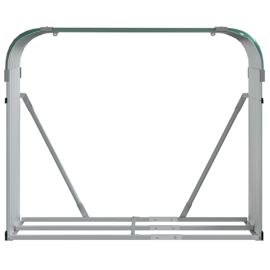 Držač za cjepanice zeleni 120 x 45 x 100 cm pocinčani čelik