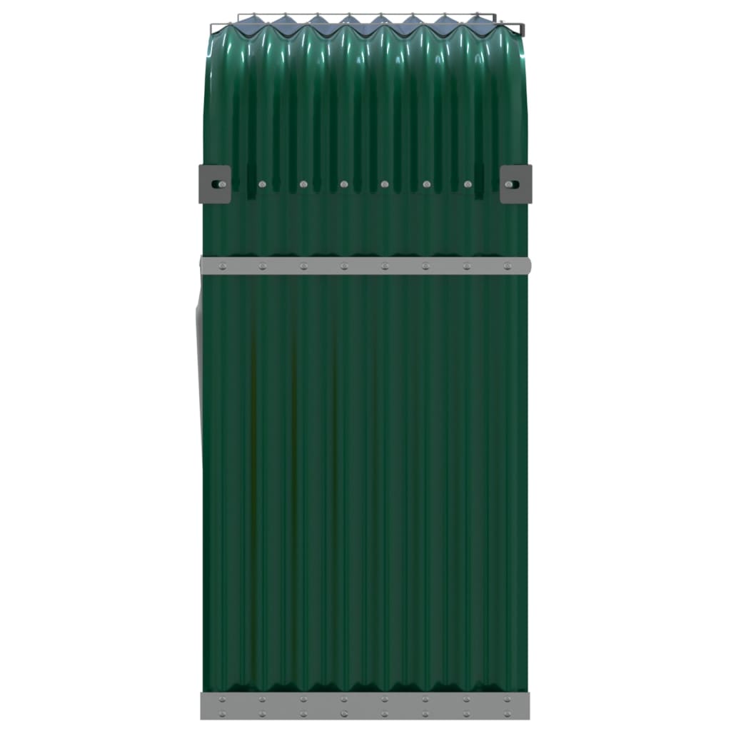 Držač za cjepanice zeleni 120 x 45 x 100 cm pocinčani čelik