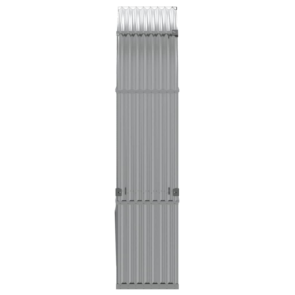Držač za cjepanice svjetlosivi 120x45x210 cm pocinčani čelik