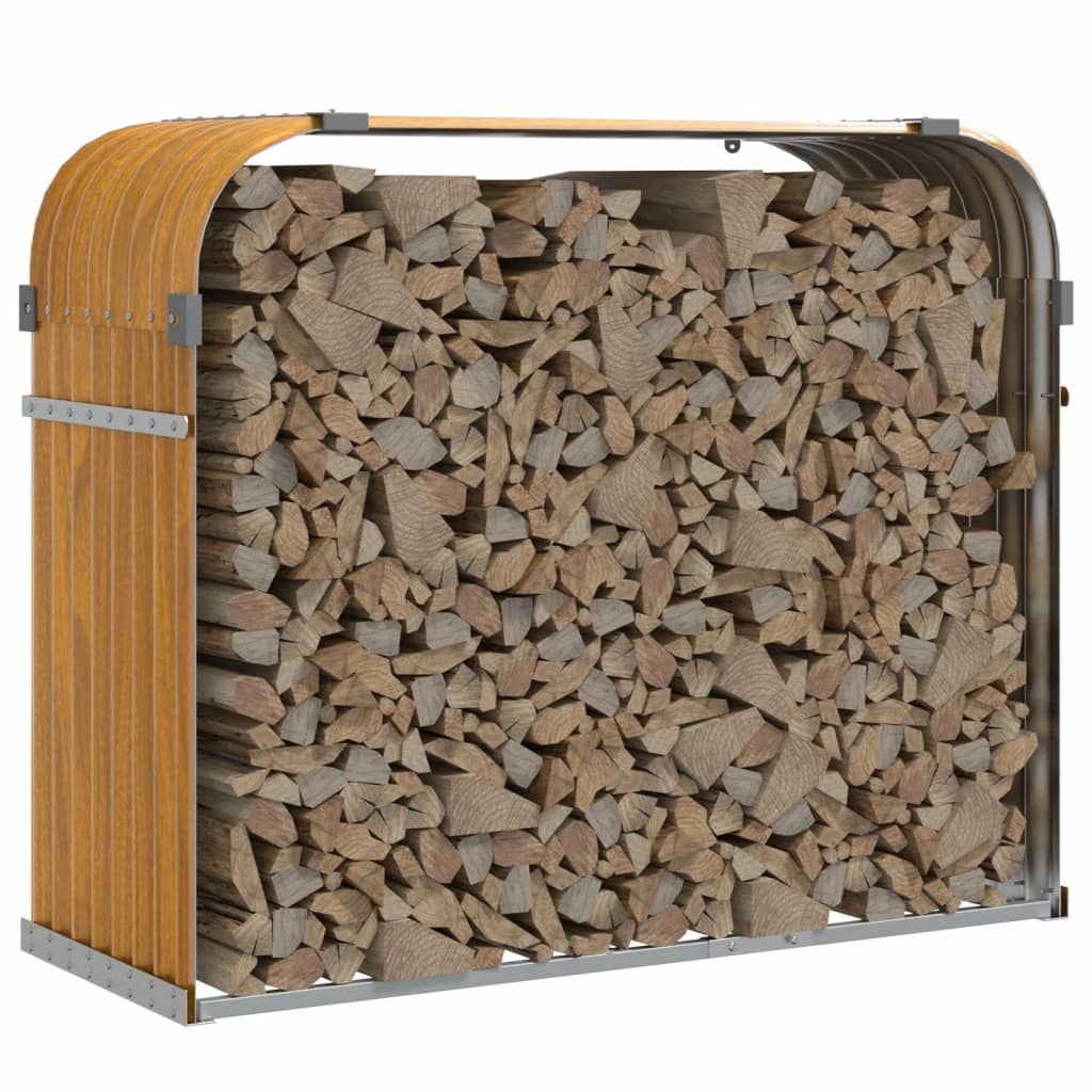 Držač za cjepanice izgledom drva 120x45x100 cm pocinčani čelik