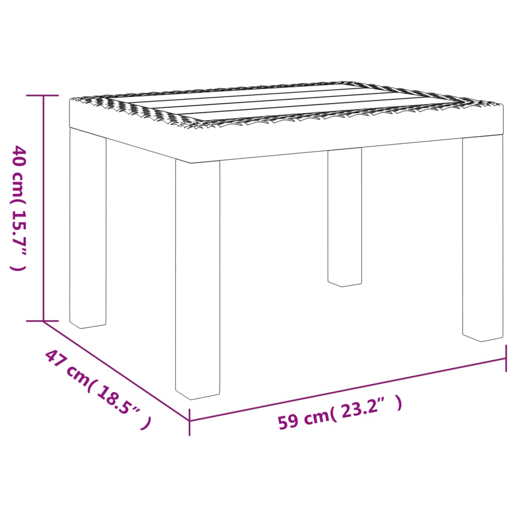 Vrtni stol bijeli 59 x 47 x40 cm PP