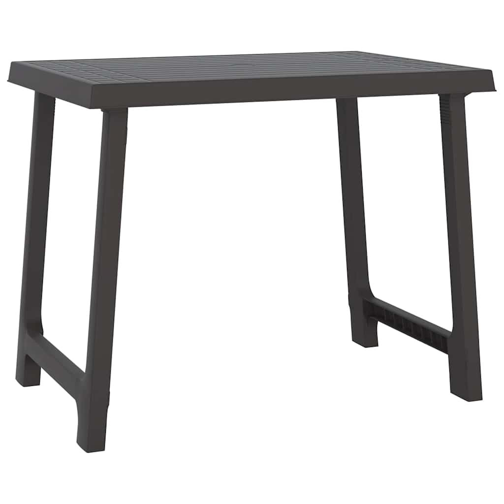 Stol za kampiranje antracit 79 x 56 x 64 cm PP izgled drva