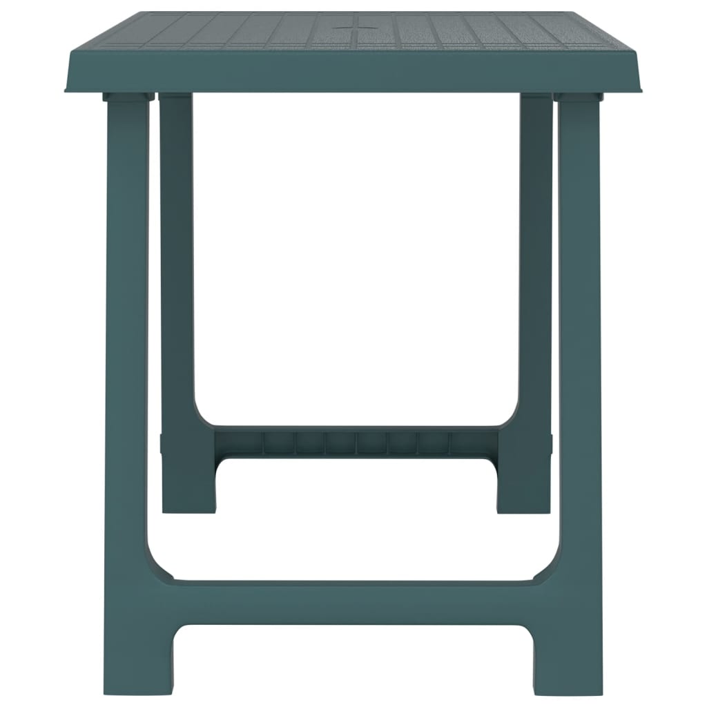 Stol za kampiranje zeleni 79 x 56 x 64 cm PP izgled drva