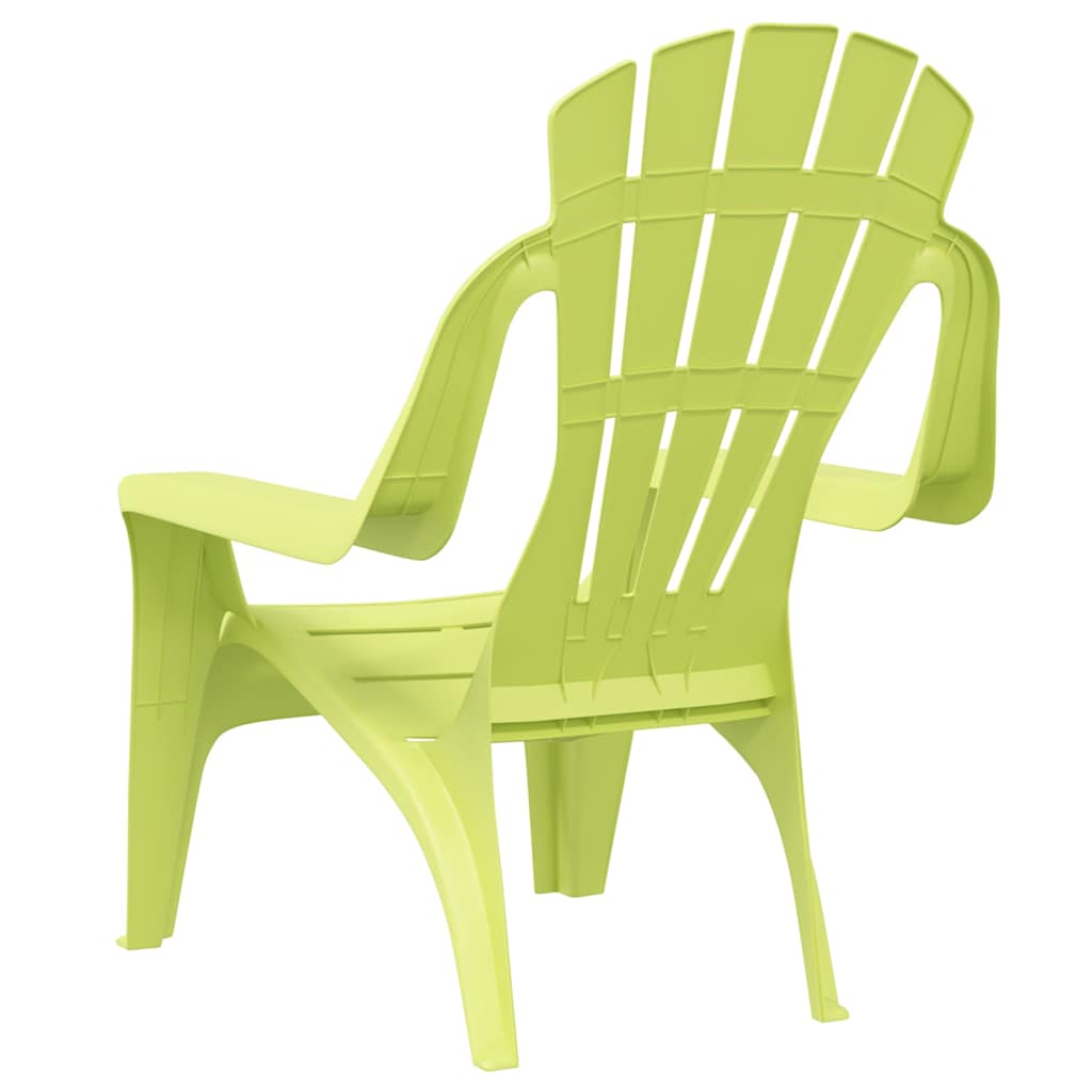 Vrtne stolice za djecu 2 kom zelene 37x34x44 cm PP izgled drva