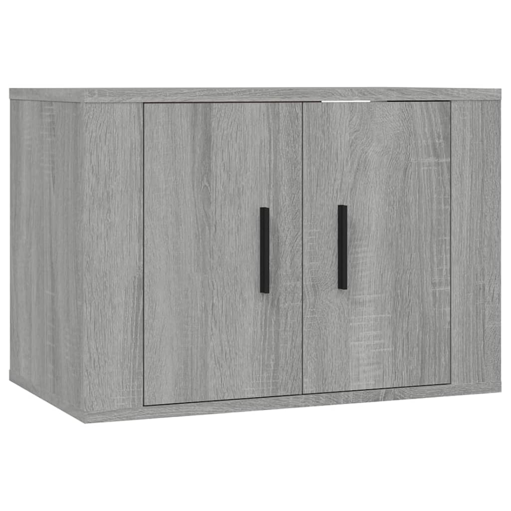 Zidni TV ormarići 3 kom boja sivog hrasta sonome 57x34,5x40 cm