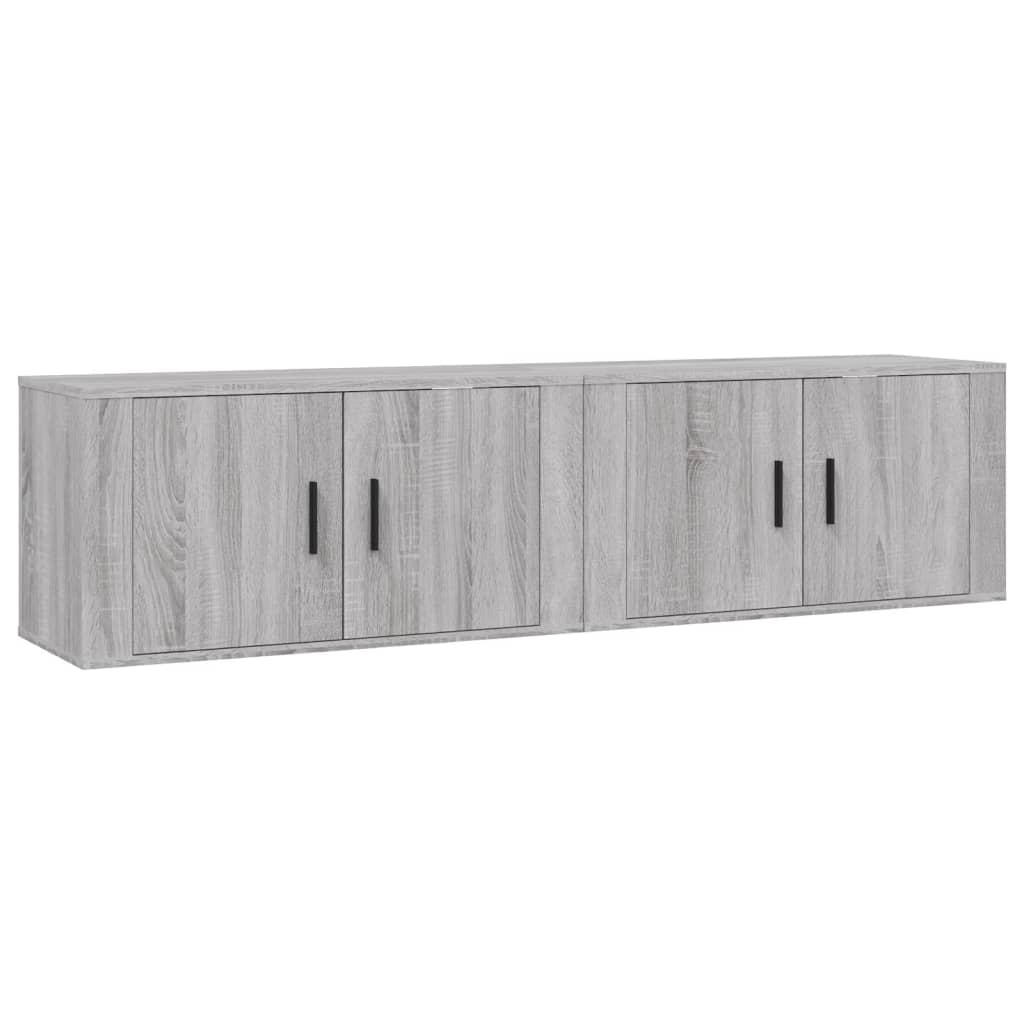 Zidni TV ormarići 2 kom boja sivog hrasta sonome 80x34,5x40 cm
