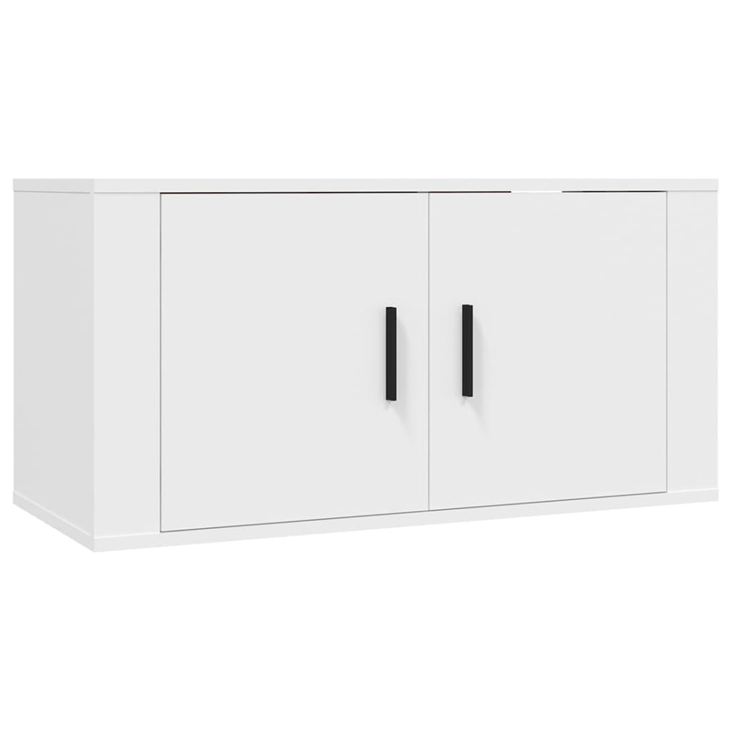 Zidni TV ormarići 2 kom Bijela 80x34,5x40 cm