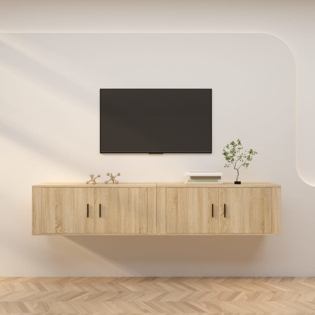 Zidni TV ormarići 2 kom boja hrasta sonome 100x34,5x40 cm