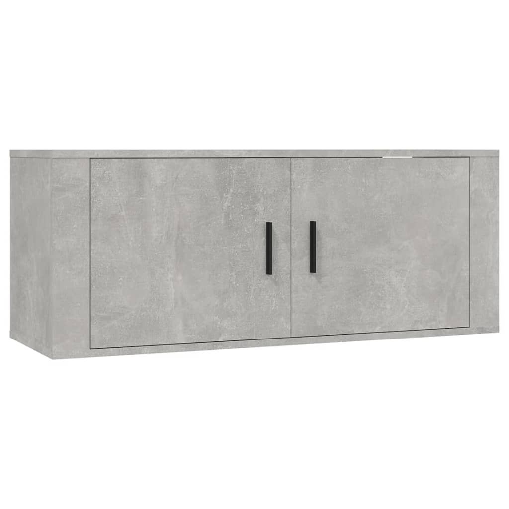 Zidni TV ormarići 2 kom siva boja betona 100 x 34,5 x 40 cm