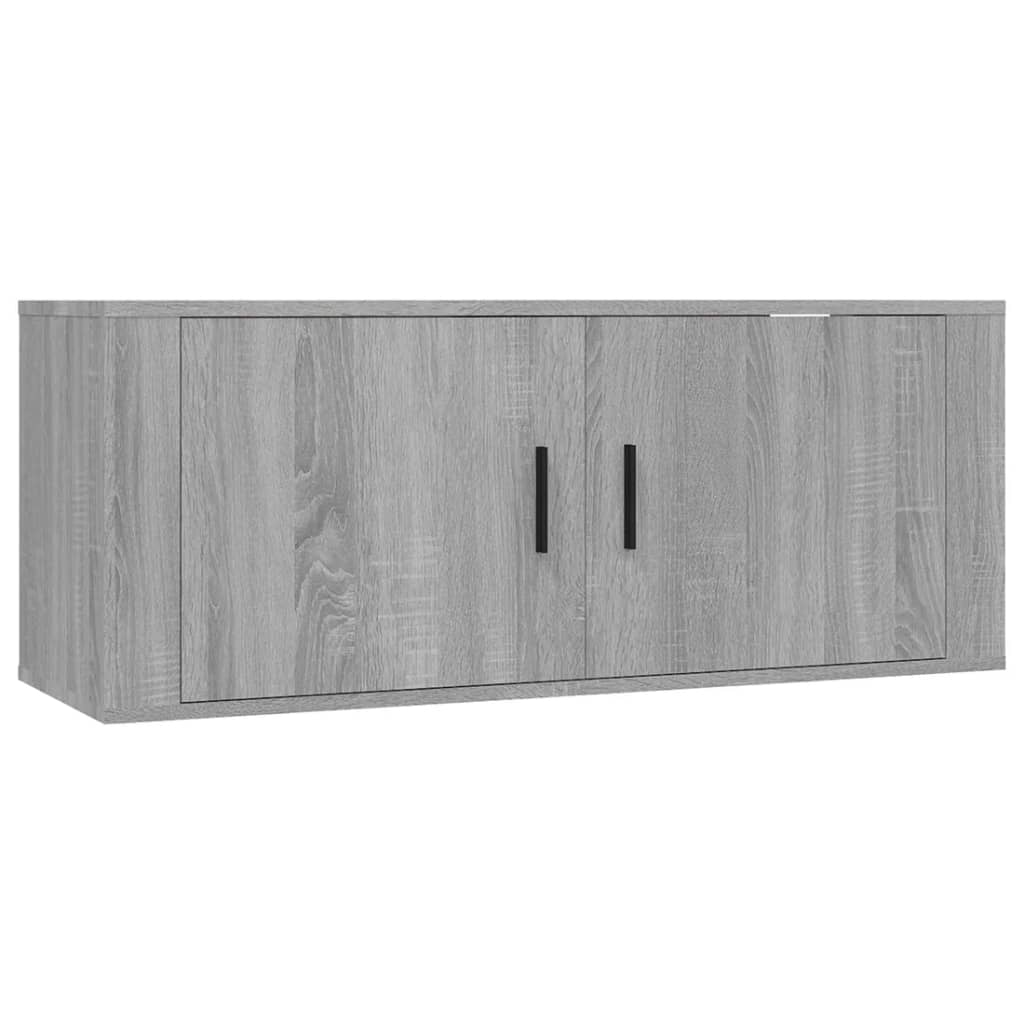 Zidni TV ormarići 2 kom boja sivog hrasta sonome 100x34,5x40 cm
