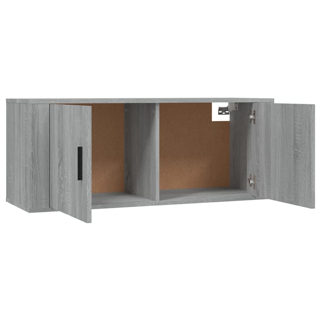 Zidni TV ormarići 3 kom boja sivog hrasta sonome 100x34,5x40 cm