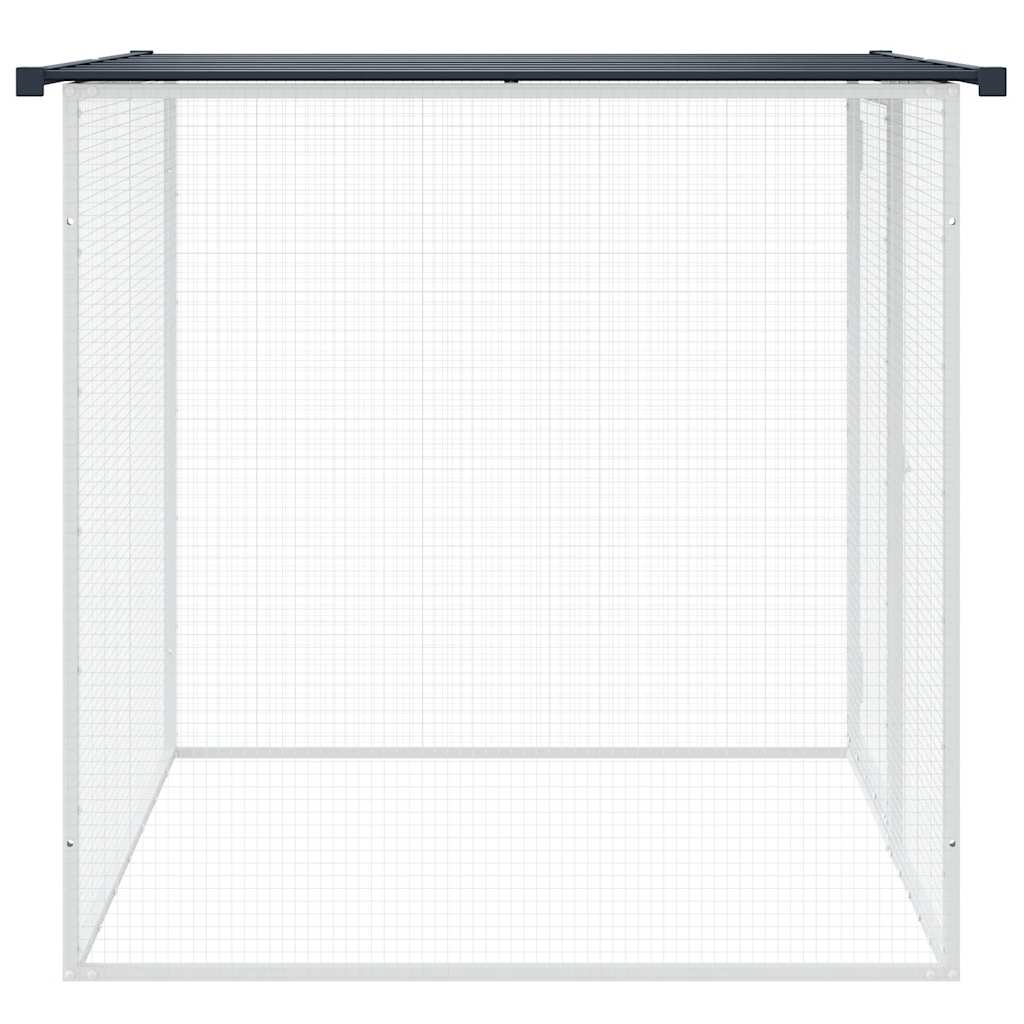Kavez za kokoši s krovom antracit 103x98x90 cm pocinčani čelik