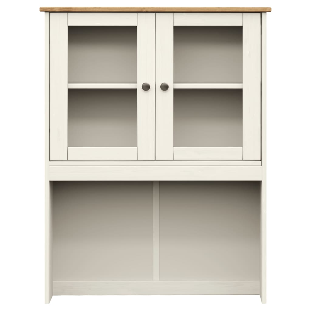 Visoka komoda VIGO bijela 78 x 40 x 175 cm od masivne borovine