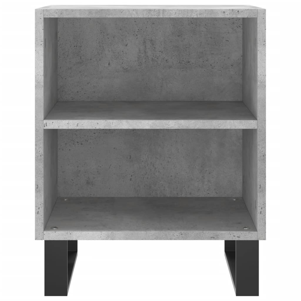 Noćni ormarići 2 kom boja betona 40x30x50 cm konstruirano drvo