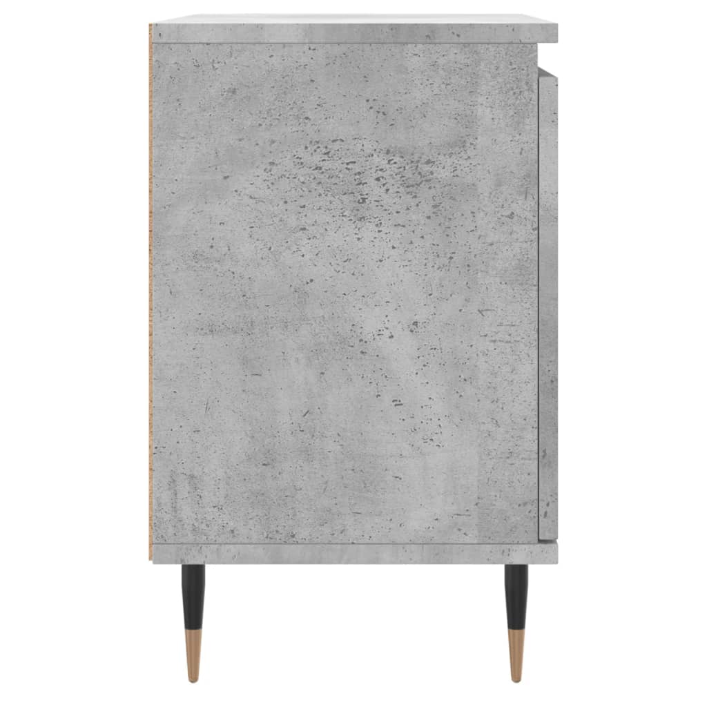 Noćni ormarići 2 kom boja betona 40x30x50 cm konstruirano drvo