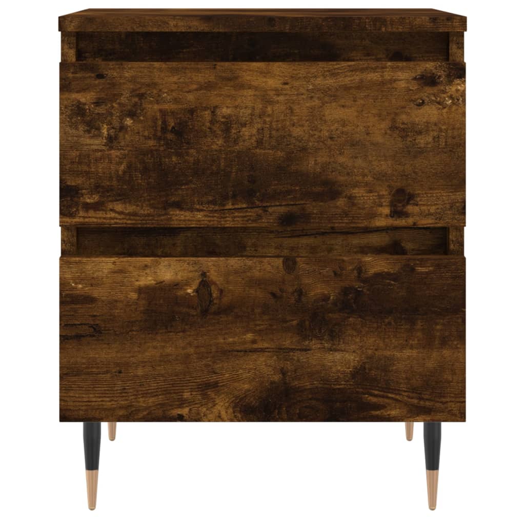 Noćni ormarići 2 kom boja hrasta 40x35x50 cm konstruirano drvo