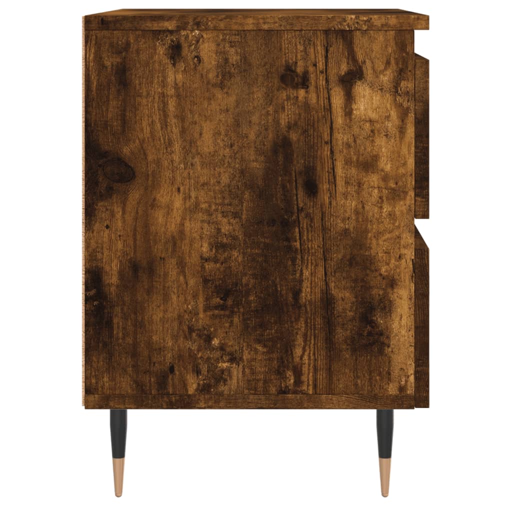 Noćni ormarići 2 kom boja hrasta 40x35x50 cm konstruirano drvo