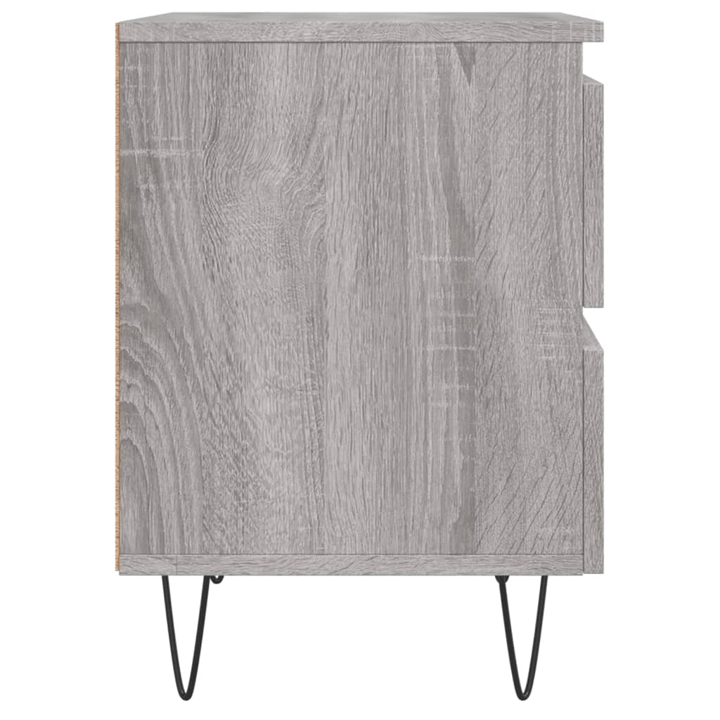 Noćni ormarići 2 kom boja hrasta 40x35x50 cm konstruirano drvo