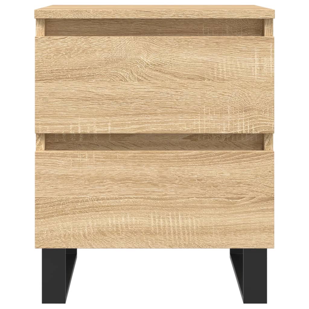 Noćni ormarići 2 kom boja hrasta 40x35x50 cm konstruirano drvo