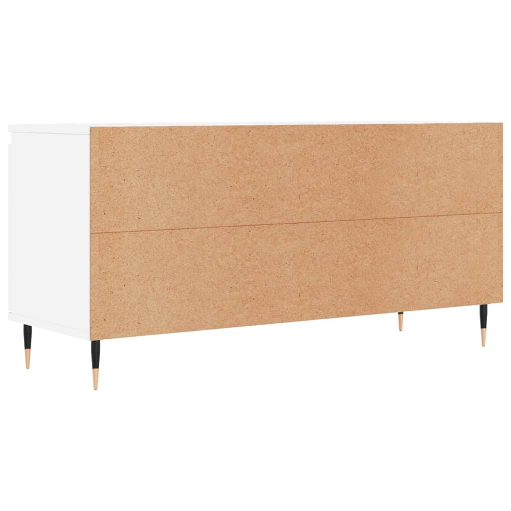 TV ormarić bijeli 104 x 35 x 50 cm od konstruiranog drva