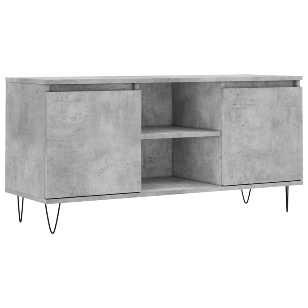 TV ormarić siva boja betona 104x35x50 cm od konstruiranog drva