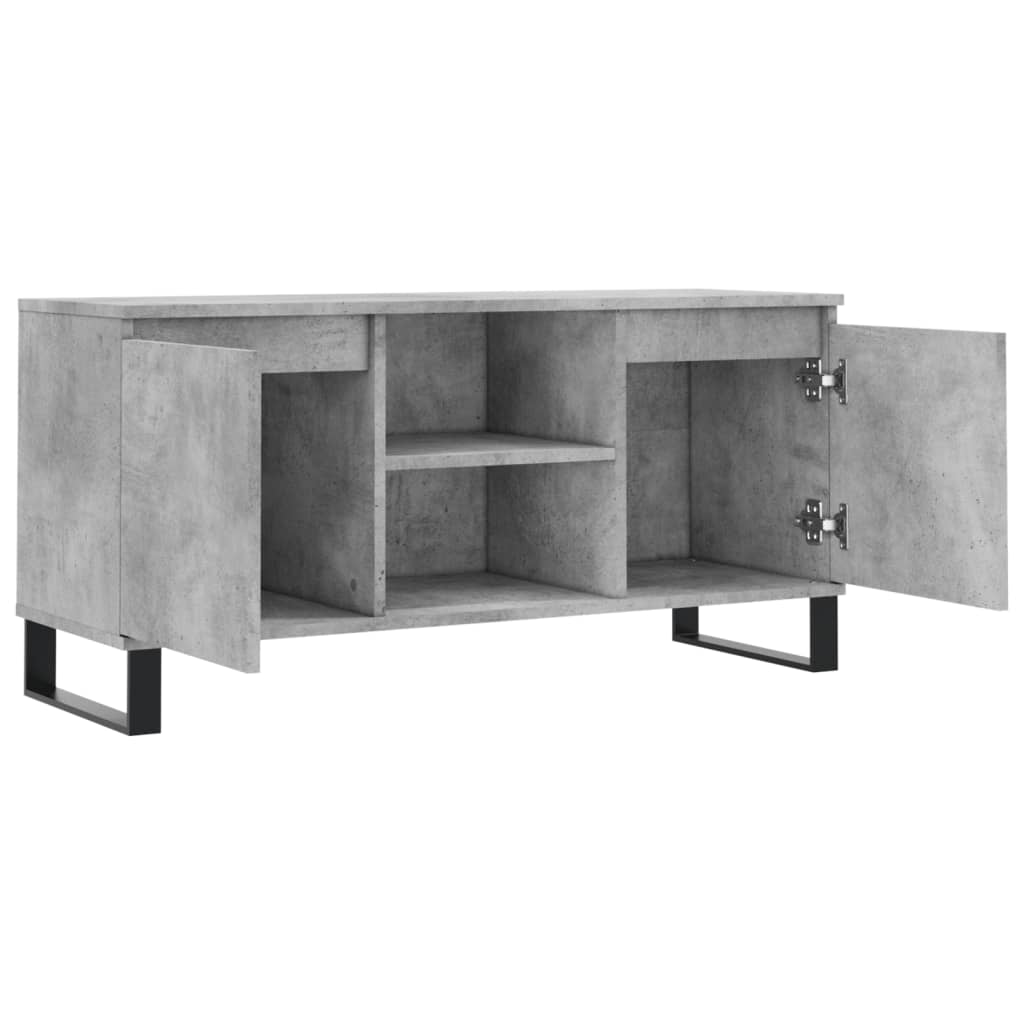 TV ormarić siva boja betona 104x35x50 cm od konstruiranog drva