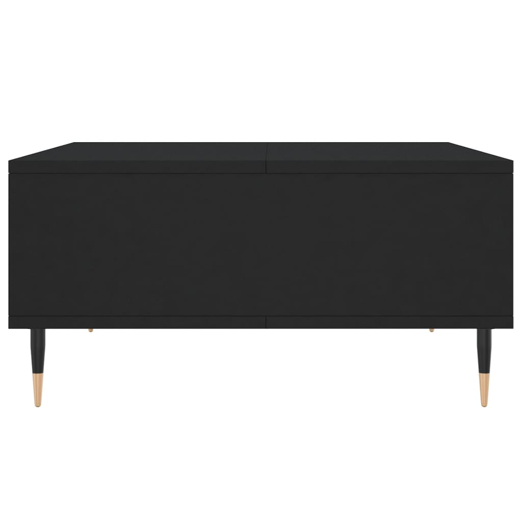 Stolić za kavu crni 60 x 60 x 30 cm od konstruiranog drva