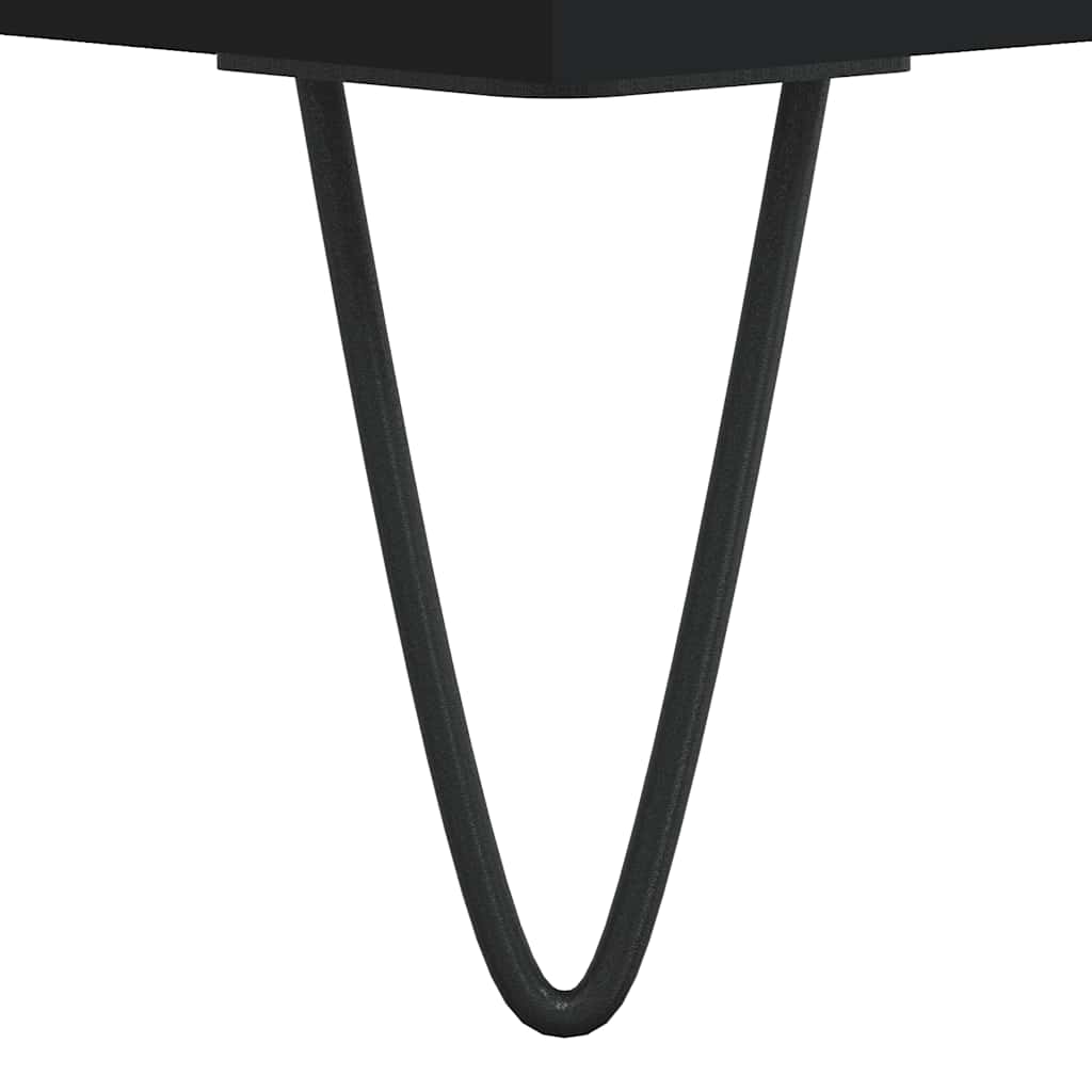 Komoda crna 57 x 35 x 70 cm od konstruiranog drva