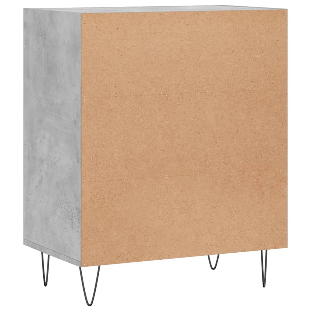 Komoda siva boja betona 57 x 35 x 70 cm od konstruiranog drva