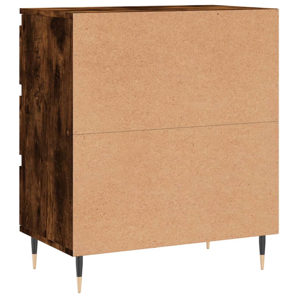 Komoda boja dimljenog hrasta 60 x 35 x 70 cm konstruirano drvo