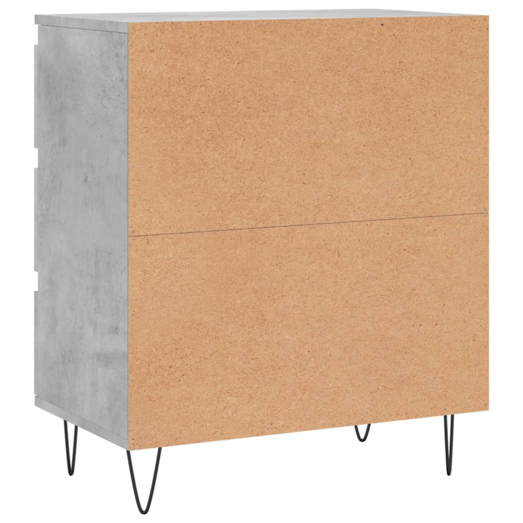 Komoda siva boja betona 60x35x70 cm od konstruiranog drva