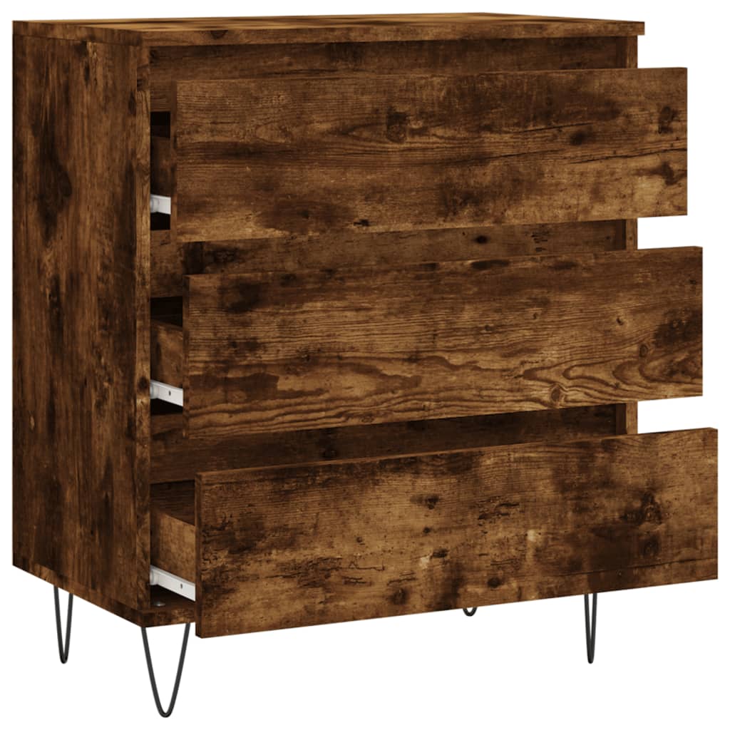 Komoda boja dimljenog hrasta 60 x 35 x 70 cm konstruirano drvo