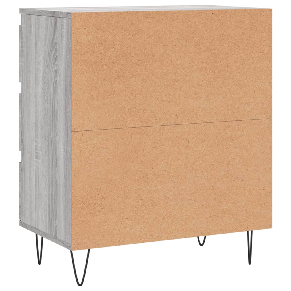 Komoda sivog hrasta sonome 60x35x70 cm od konstruiranog drva