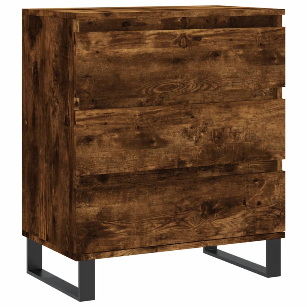 Komoda boja dimljenog hrasta 60 x 35 x 70 cm konstruirano drvo