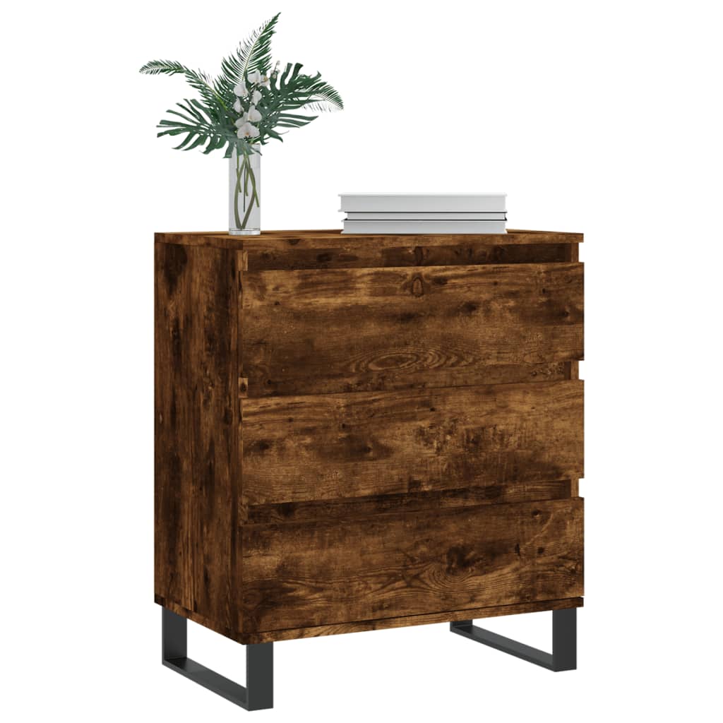 Komoda boja dimljenog hrasta 60 x 35 x 70 cm konstruirano drvo