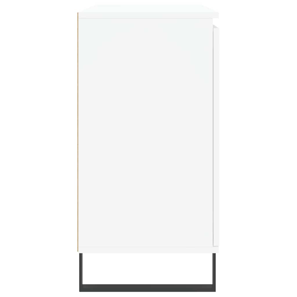Komoda bijela 101,5x35x70 cm od konstruiranog drva