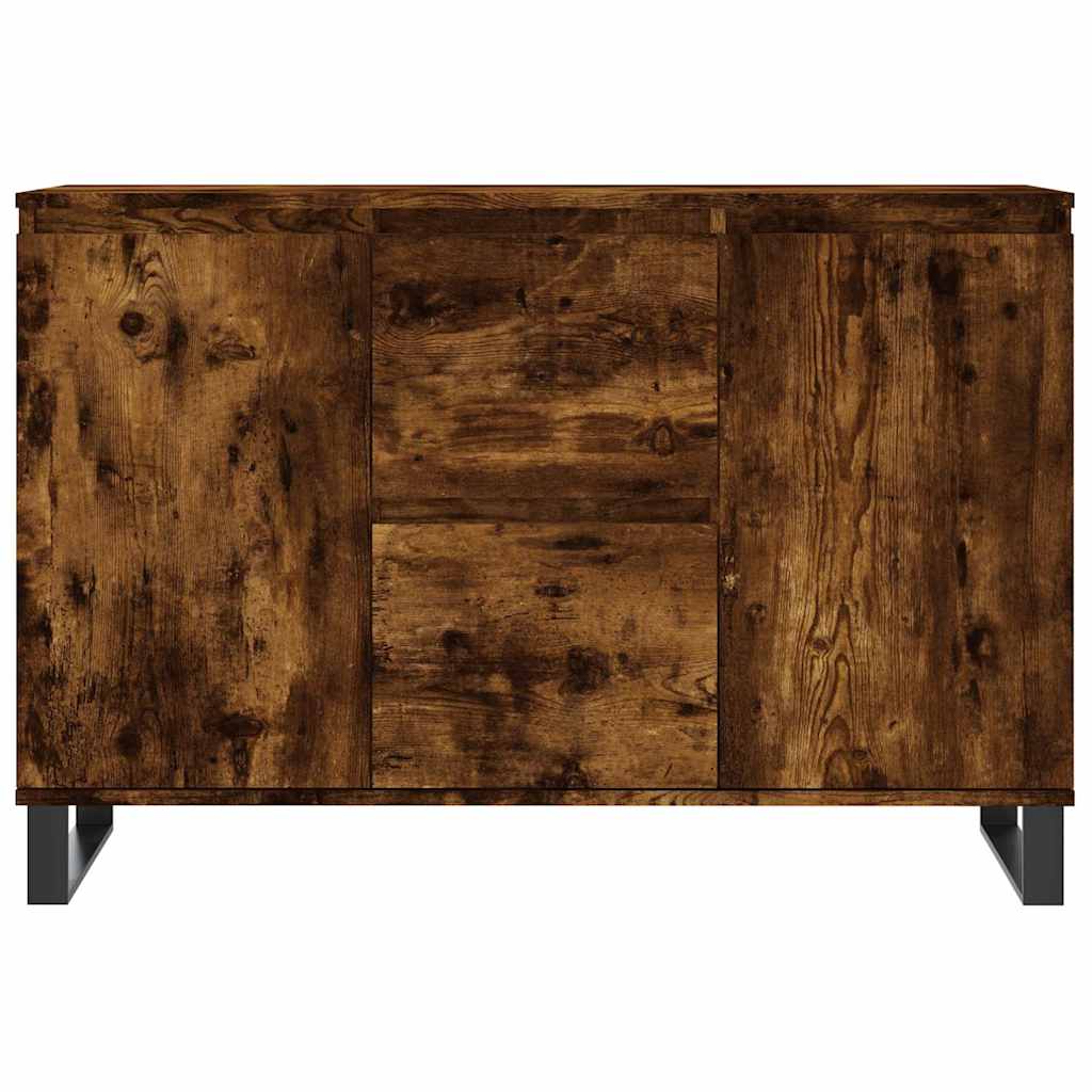 Komoda boja dimljenog hrasta 101,5x35x70 cm konstruirano drvo