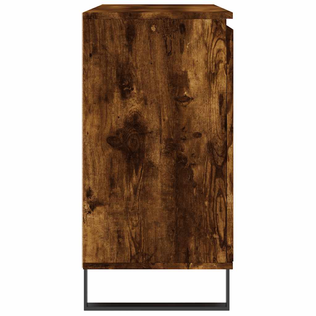Komoda boja dimljenog hrasta 101,5x35x70 cm konstruirano drvo