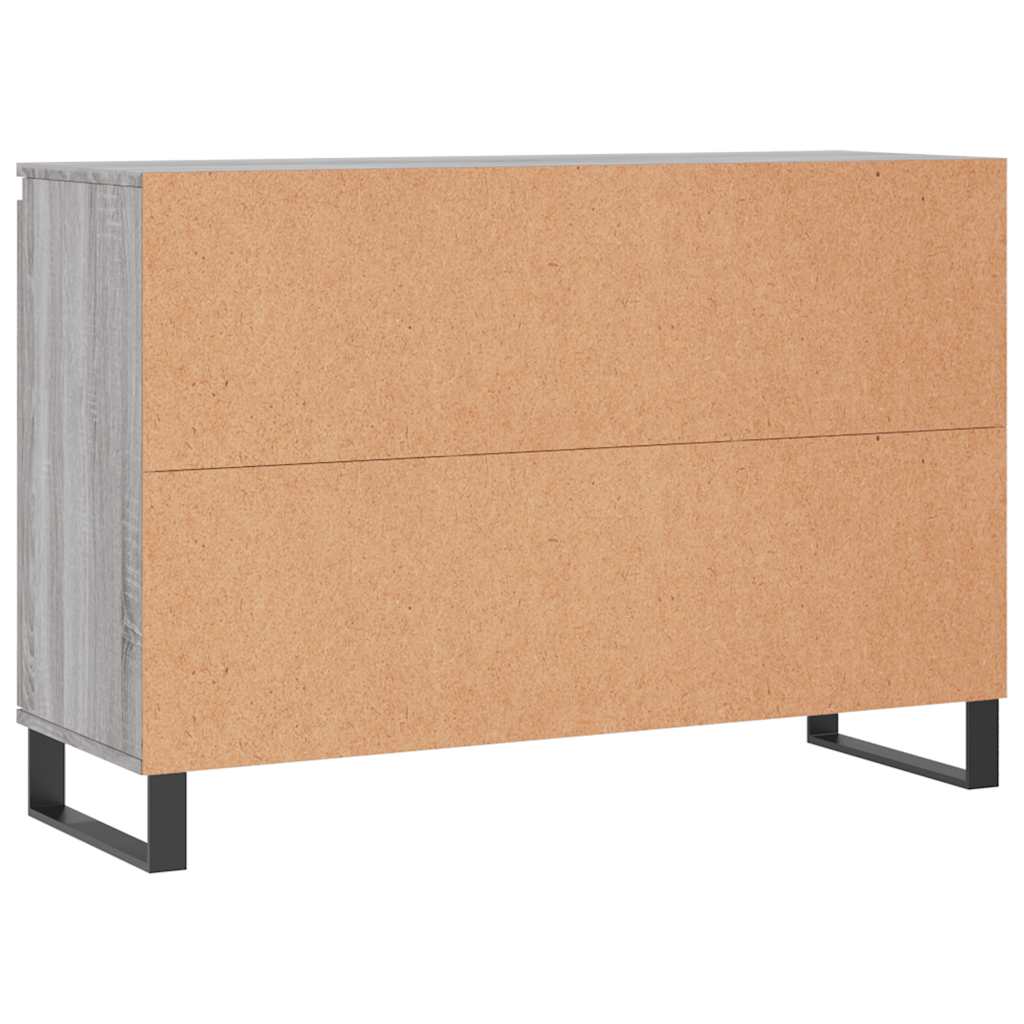 Komoda sivog hrasta sonome 101,5x35x70 cm od konstruiranog drva