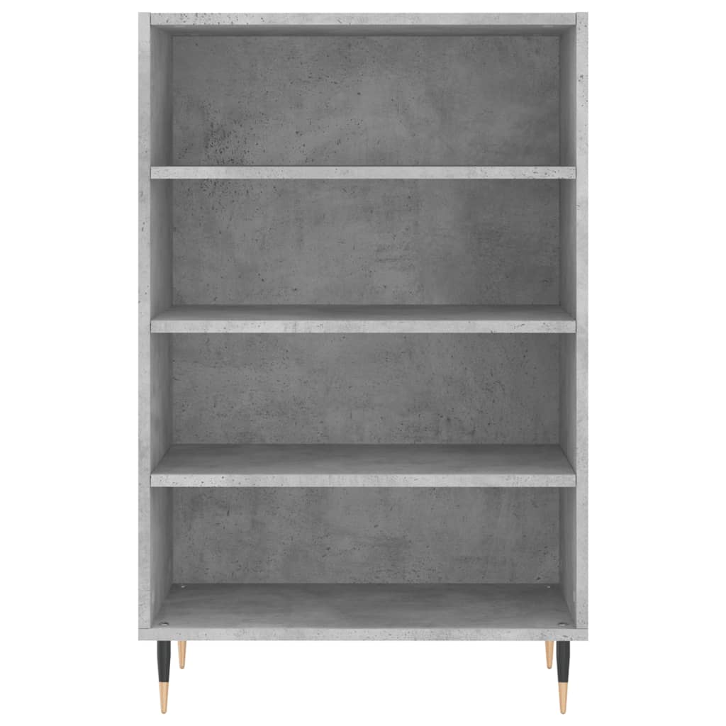 Visoka komoda siva boja betona 57x35x90 cm konstruirano drvo