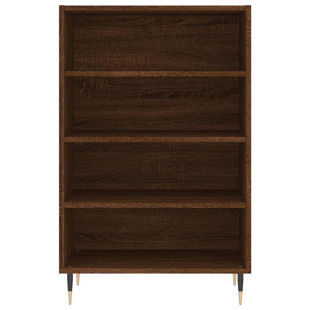 Visoka komoda smeđa boja hrasta 57x35x90 cm konstruirano drvo