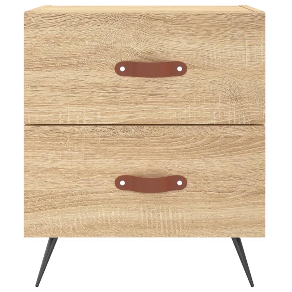 Noćni ormarići 2 kom boja hrasta 40x35x47,5cm konstruirano drvo