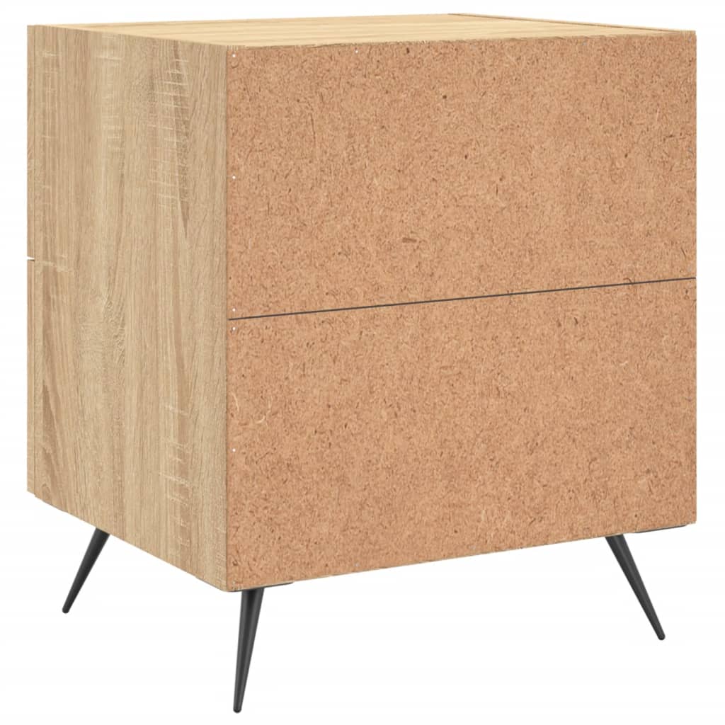 Noćni ormarići 2 kom boja hrasta 40x35x47,5cm konstruirano drvo