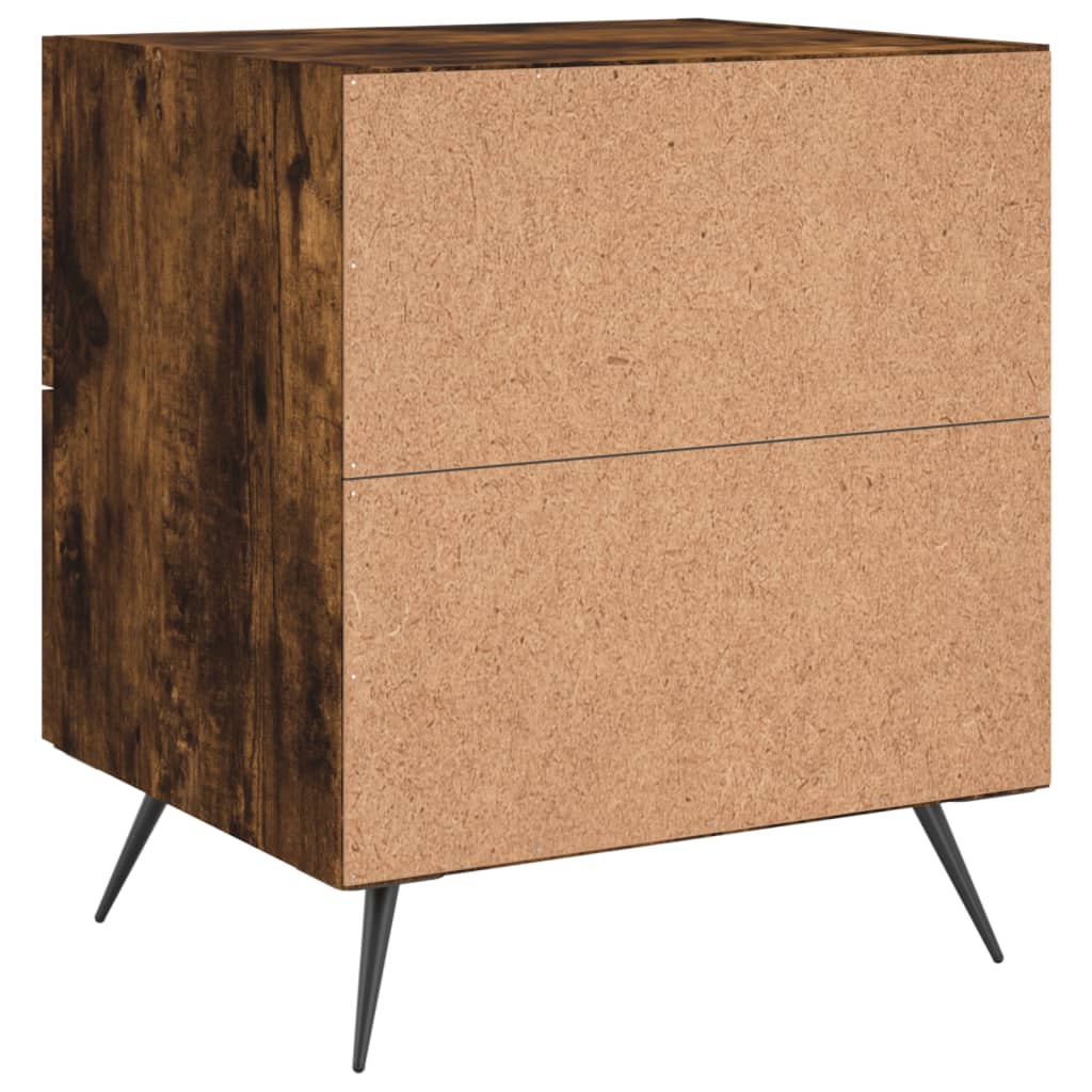 Noćni ormarići 2 kom boja hrasta 40x35x47,5cm konstruirano drvo