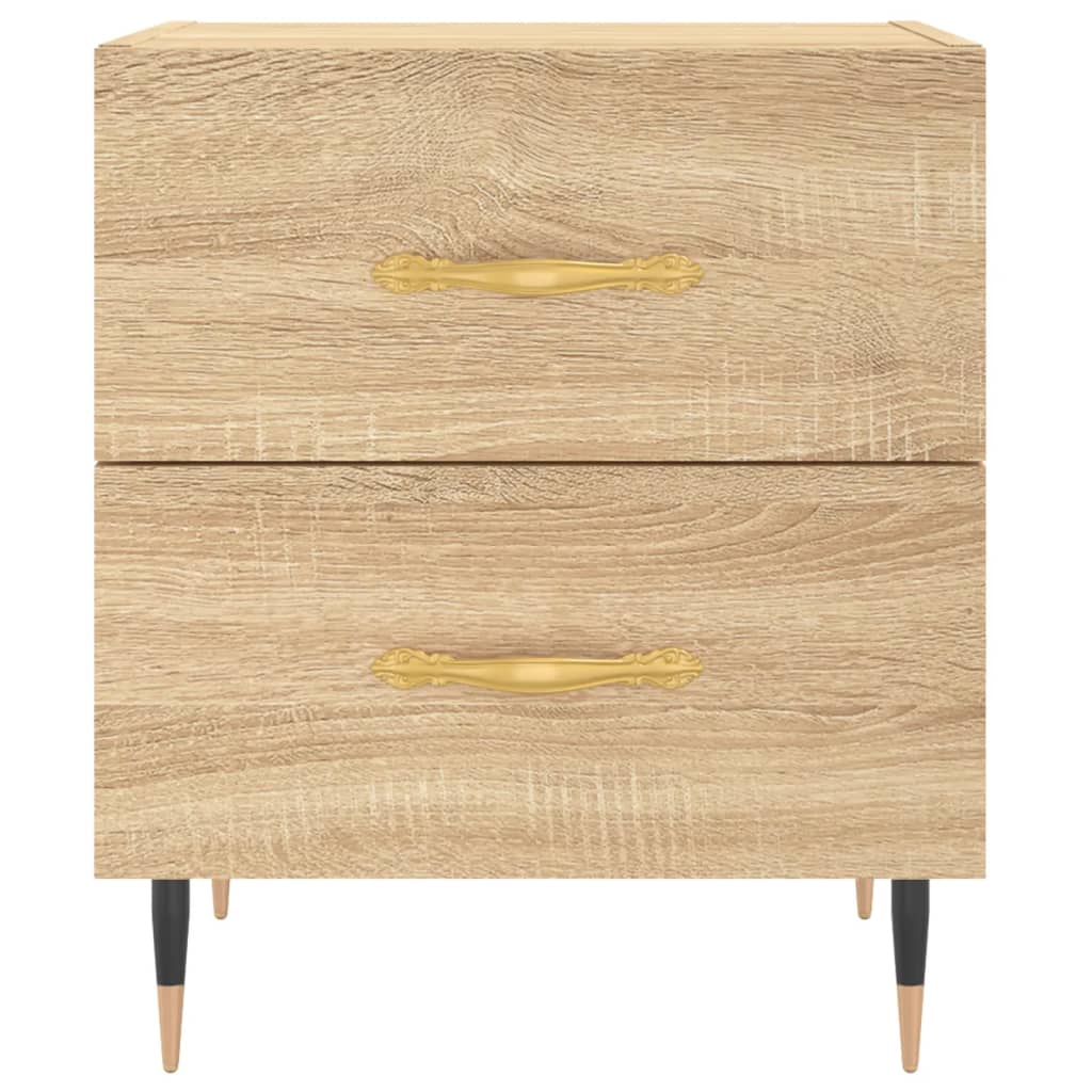 Noćni ormarići 2 kom boja hrasta 40x35x47,5cm konstruirano drvo